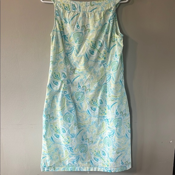 Blue and Green Paisley Dress - Picture 4 of 7